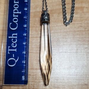 Elegant Silver and Gold Pendant Necklace